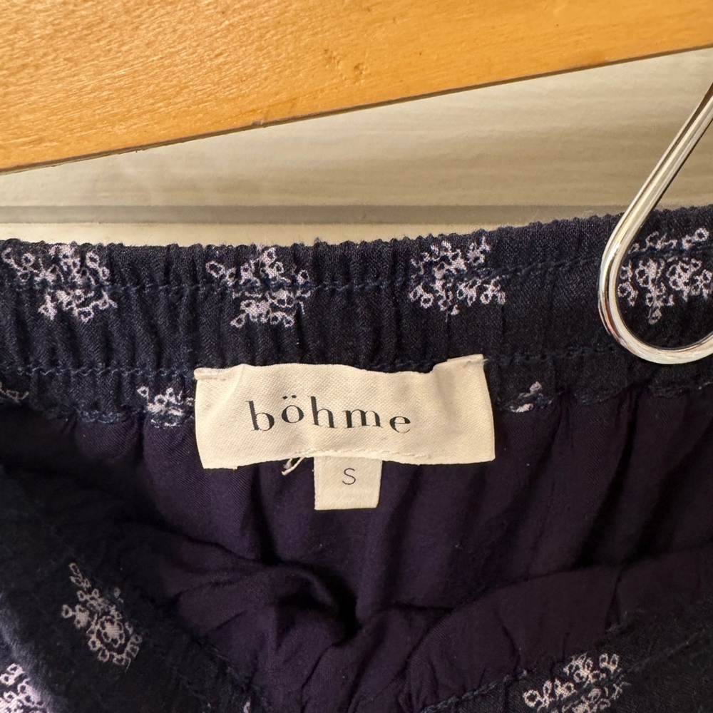 Bohme Navy and White Maxi Skirt size small - Picture 3 of 6